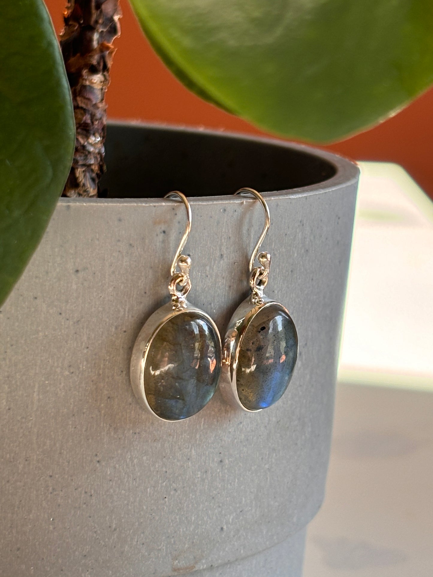 Gemstone Hanging Earrings