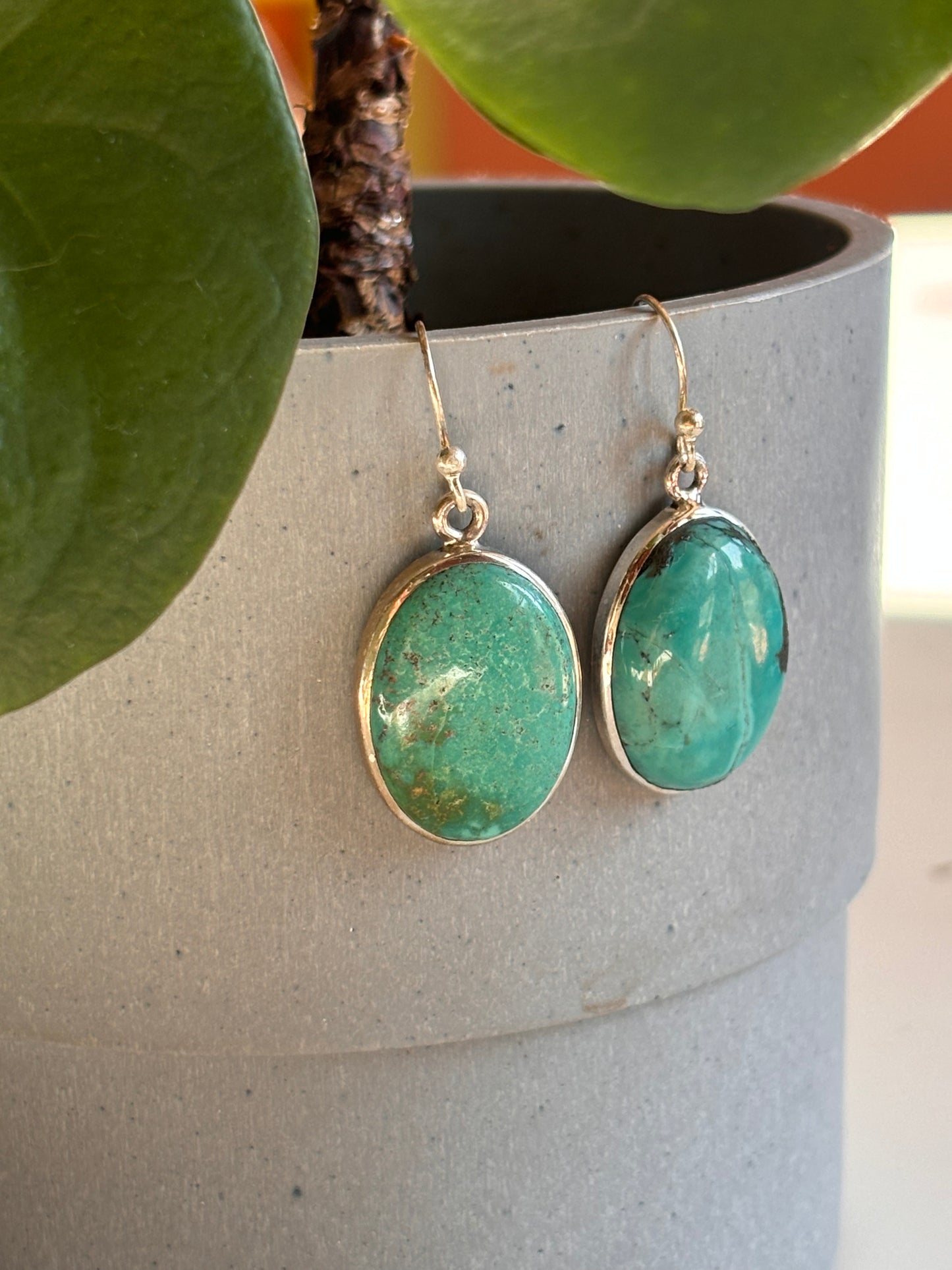 Gemstone Hanging Earrings