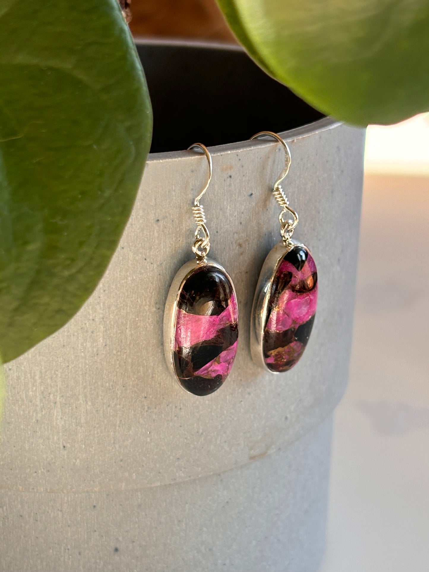 Gemstone Hanging Earrings