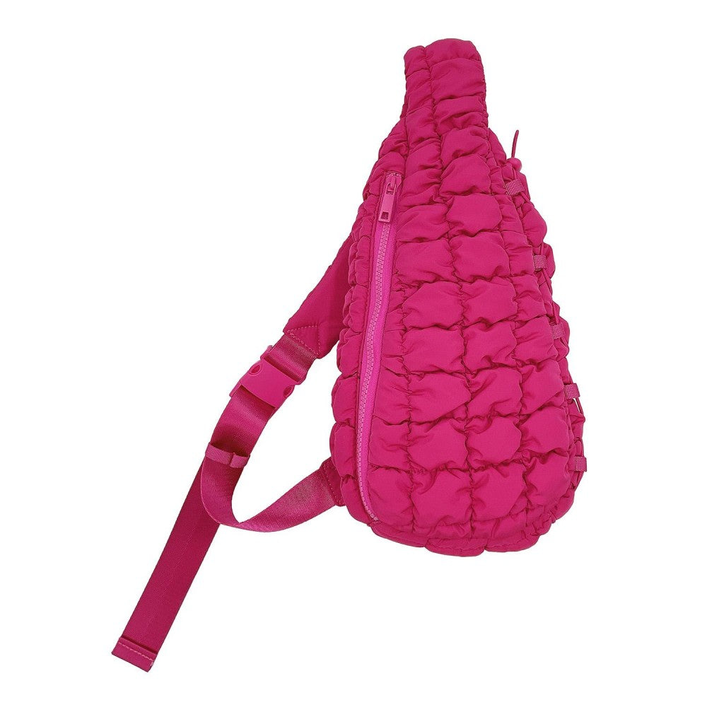 Quilted Puffer Sling Bag