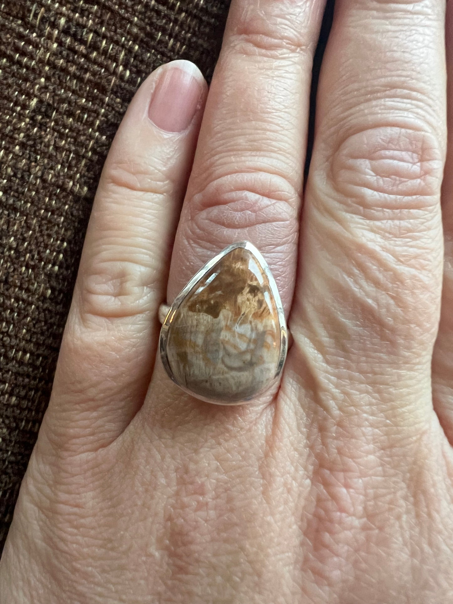 Petrified Wood Ring | Size 9