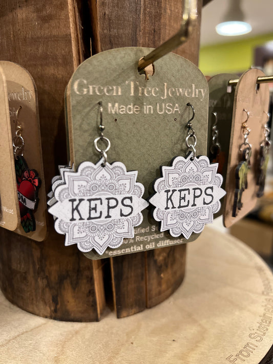 Green Tree Earrings | KEPS