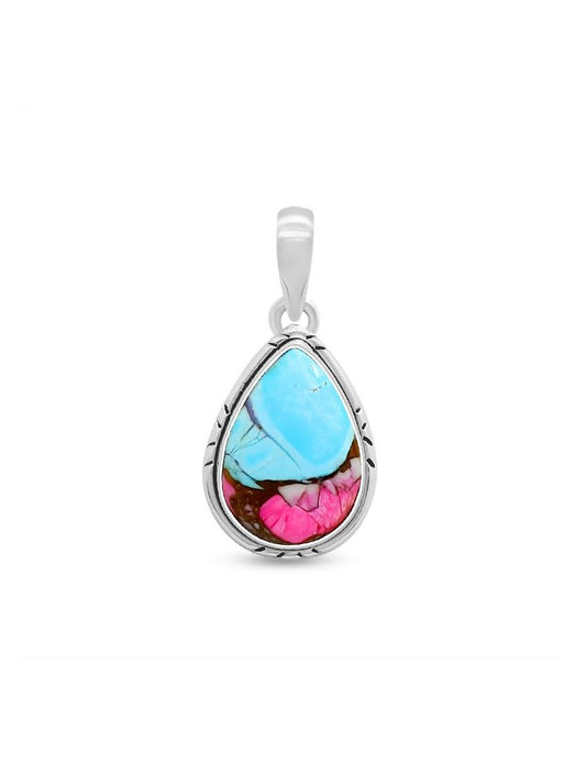 Cotton Candy Turquoise Pendant