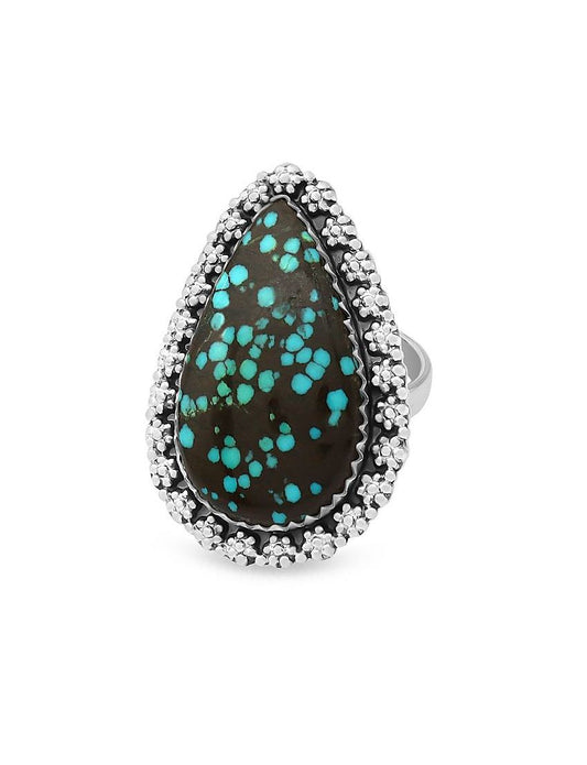 BIG Turquoise Ring | Adjustable
