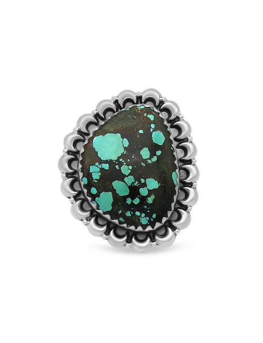 BIG Turquoise Ring | Adjustable