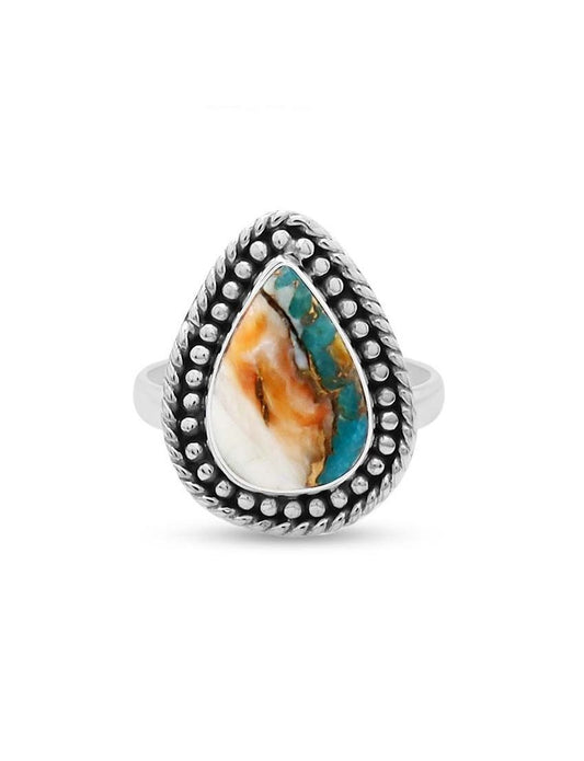 Oyster Turquoise Ring | Size 6