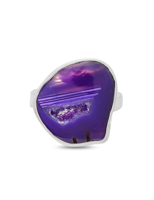Purple Agate Ring