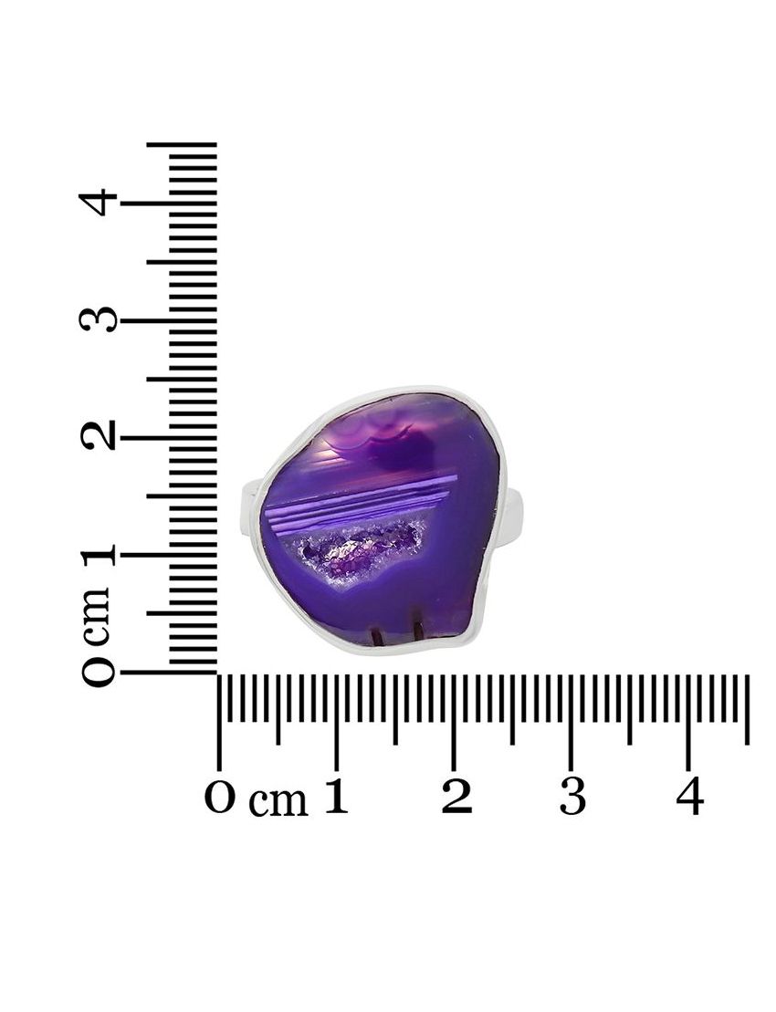 Purple Agate Ring