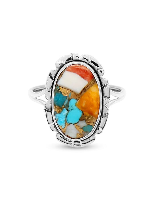 Oyster Turquoise Ring | Size 10