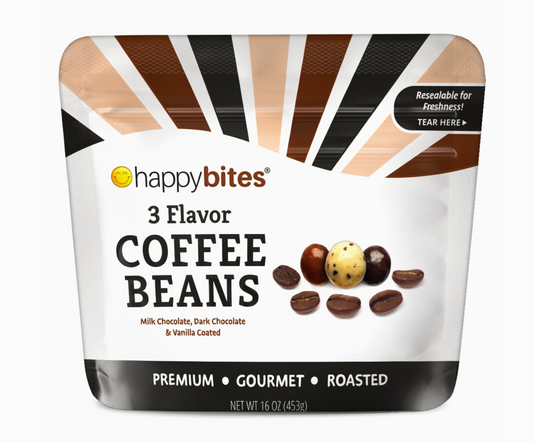 Happy Bites 3 Flavor Covered Coffee Beans