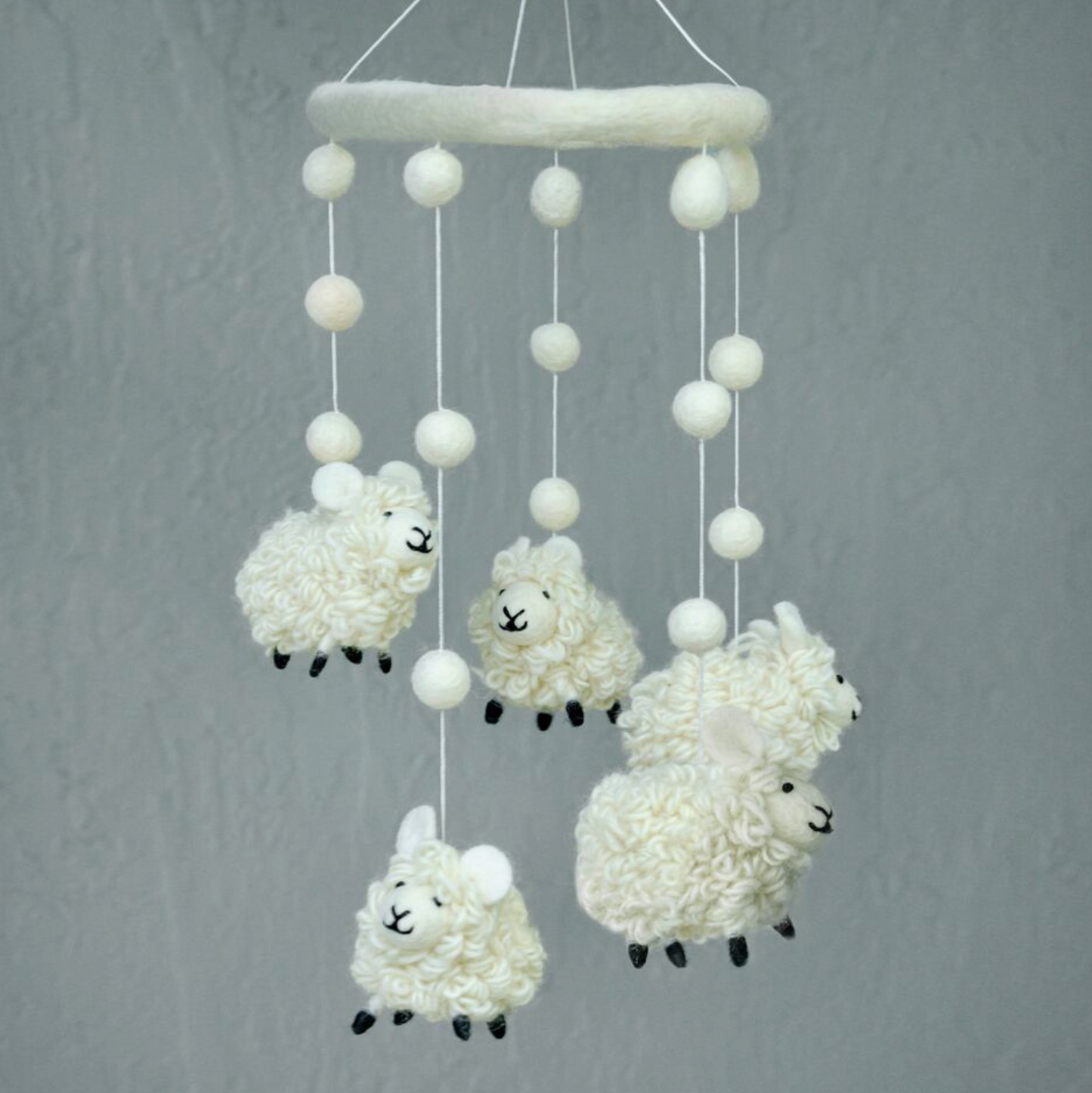 Felt Mobile Sheep