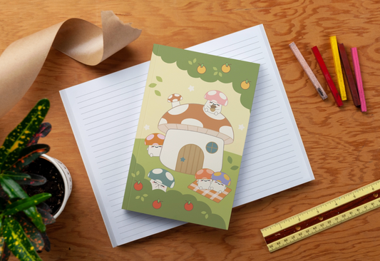 Smoko Mushroom Garden Layflat Journal Notebook