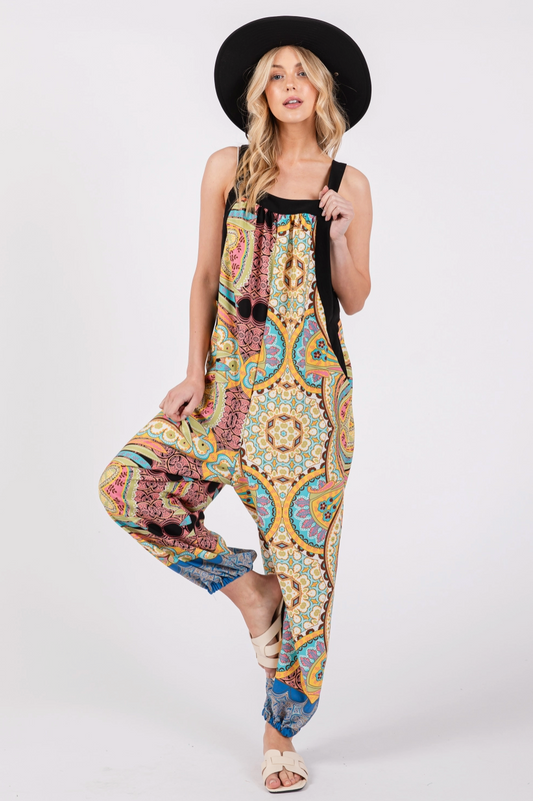 Bohemian Relax Fit Jumpsuit (Color Options)