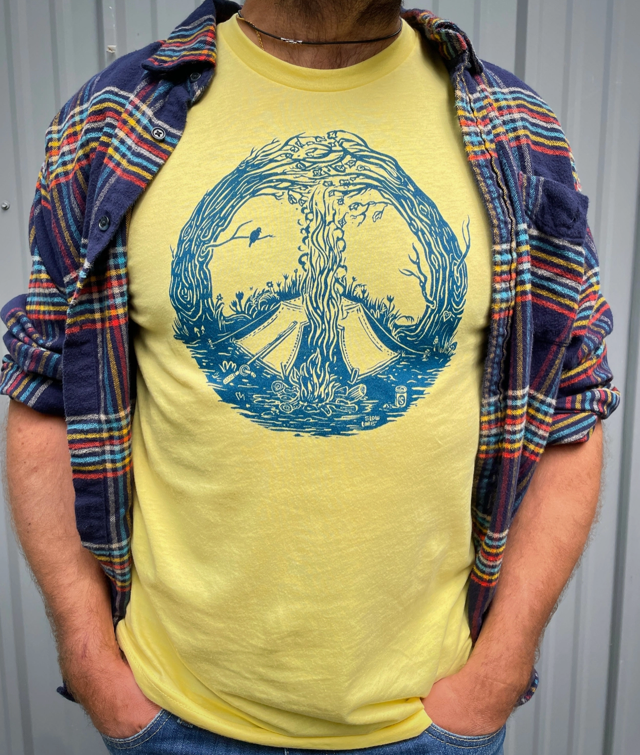 Peace Outside Tee | by Slow Loris