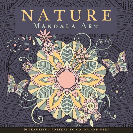 Nature Mandala Art Coloring Book