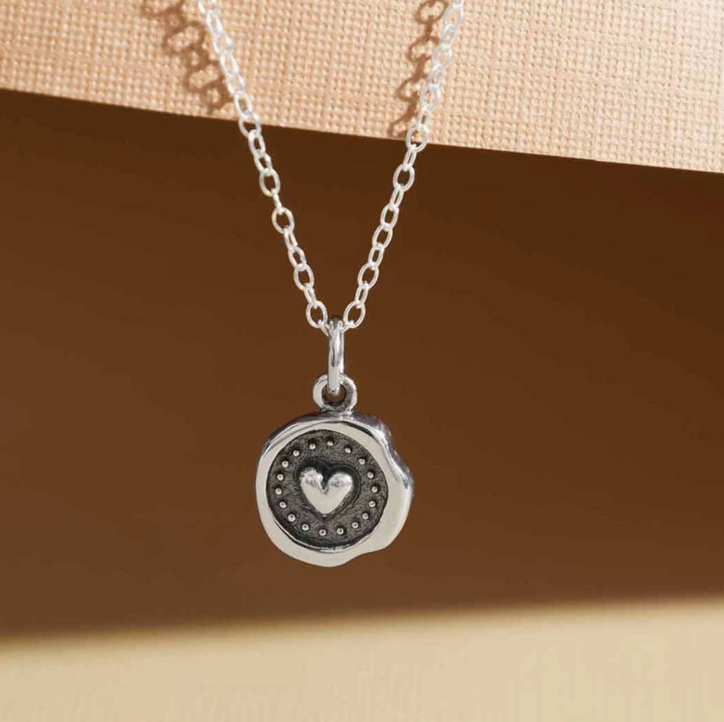 Wax Seal Heart Necklace