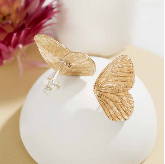Dimensional Butterfly Post Earring