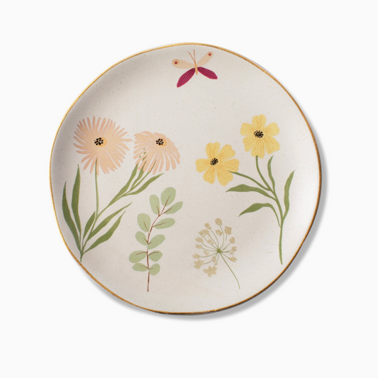 Stoneware Botanica Round Medium Tray