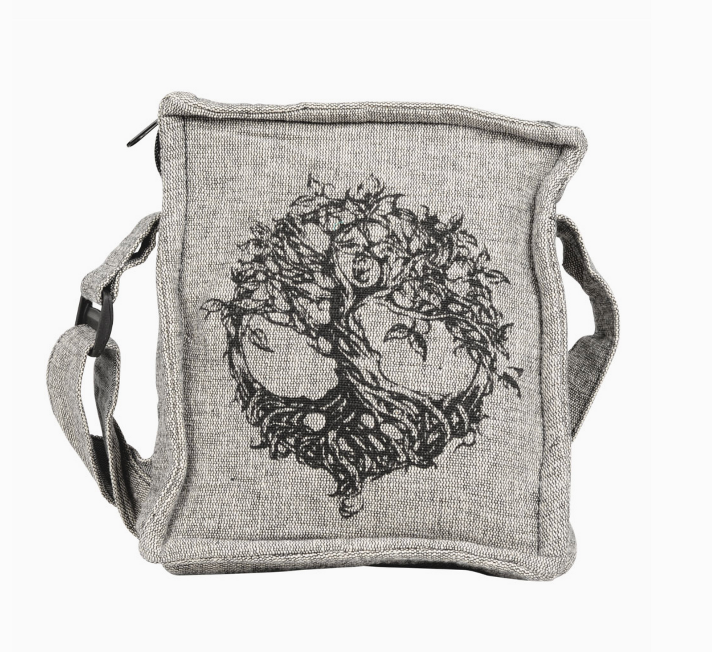 Tree of Life Zipper Closure Crossbody