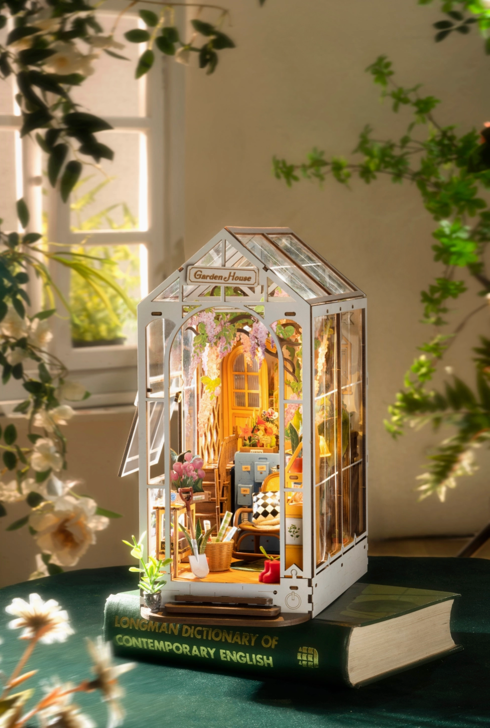 Garden House: DIY Miniature House Book Nook Kit