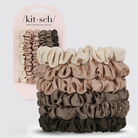 Ultra Petite Satin Scrunchies 6pc