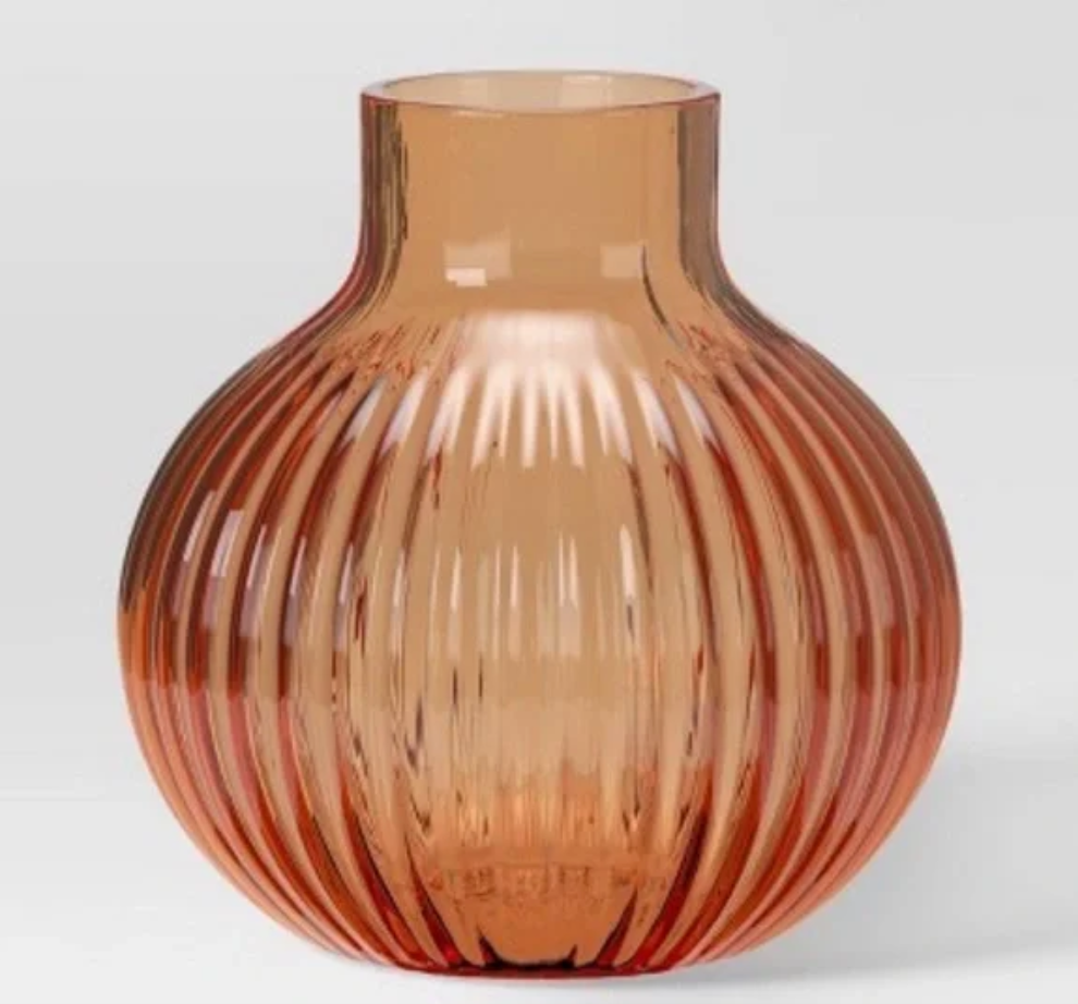 Orange Glass Vase
