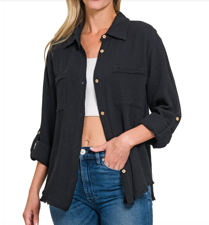 Double Gauze Top