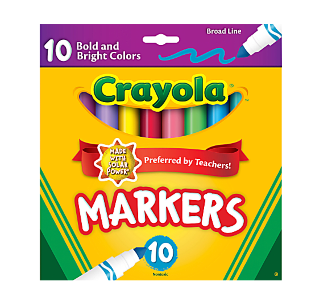 Crayola (Markers / Crayons) Non-Toxic