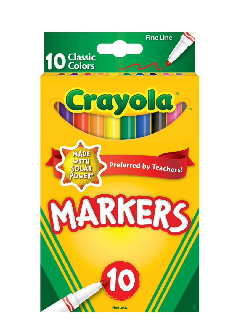 Crayola (Markers / Crayons) Non-Toxic