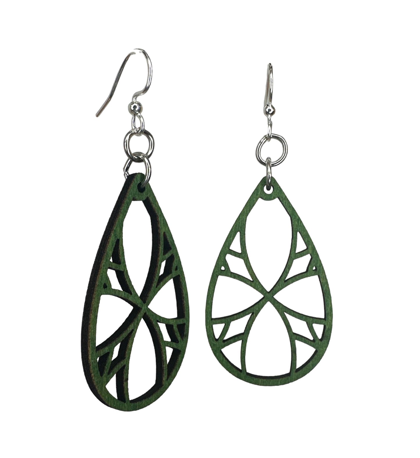 Kaleidoscope Leaf Earring #1782