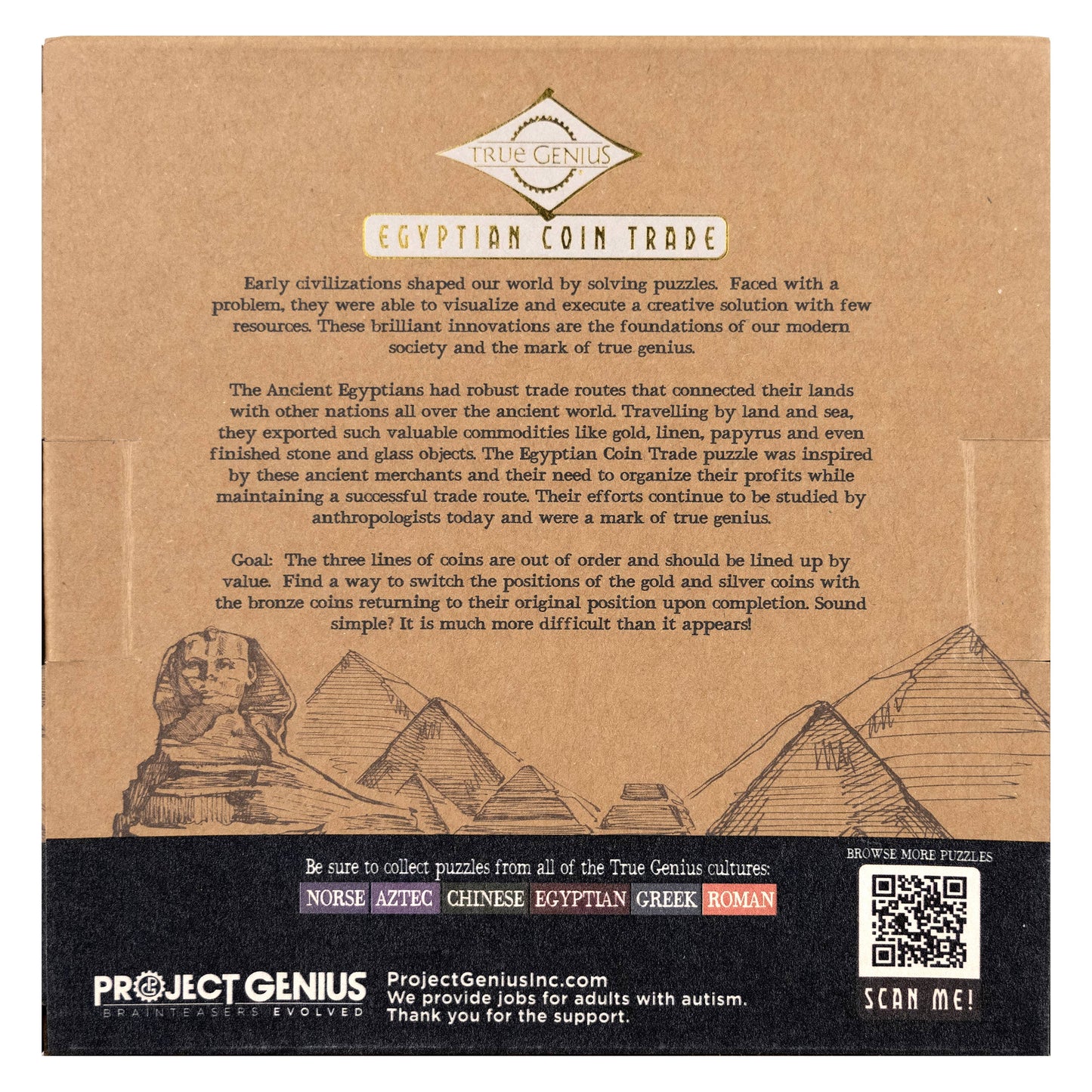 Egyptian Coin Trade Puzzle - True Genius