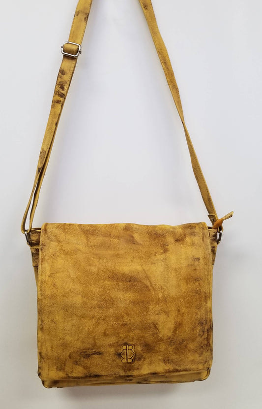 Leather Dip Dye Crossbody Bag