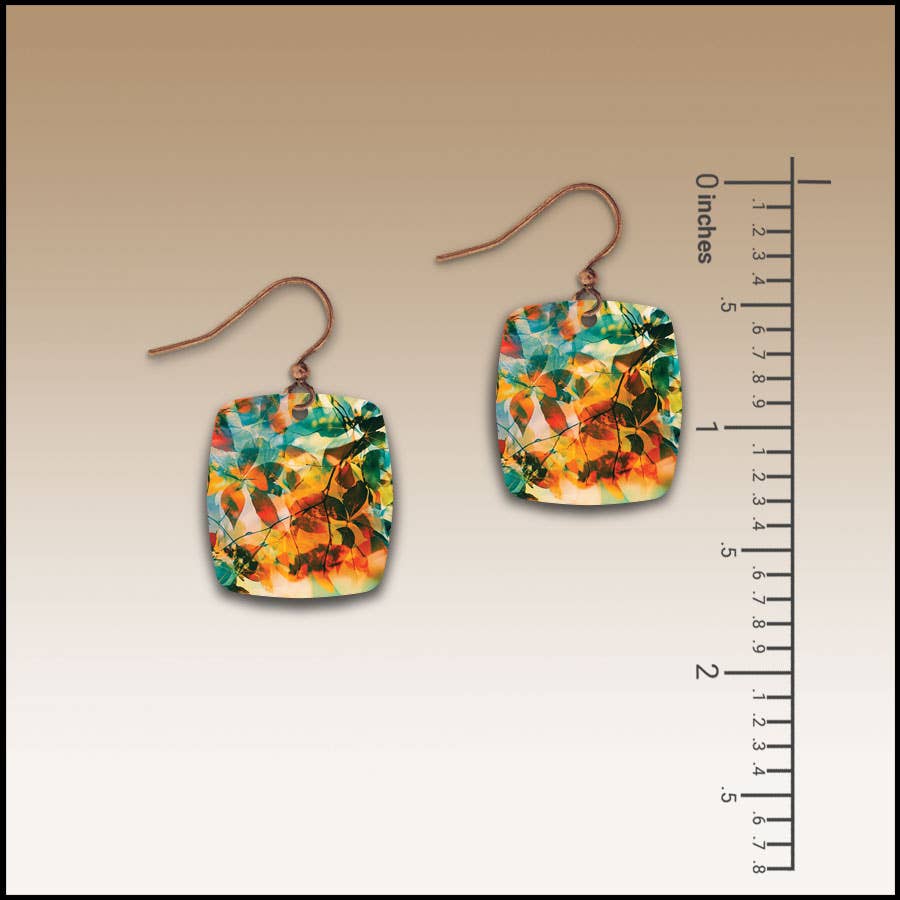Sienna Canopy Button Drop Handmade Earrings