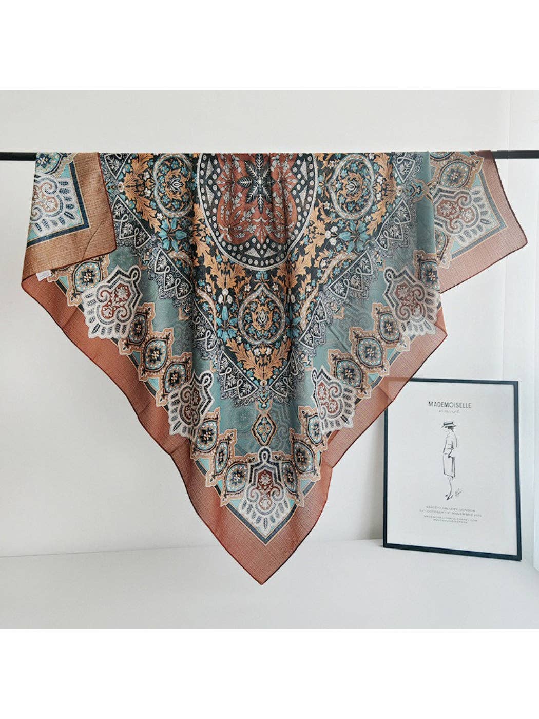 Paisley Medallion Square Scarf