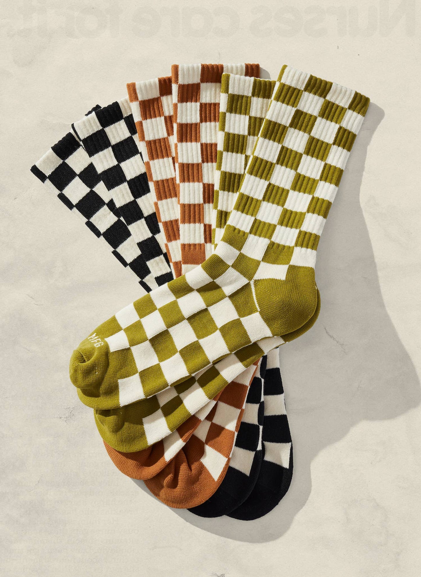 Checkerboard Socks (color options)