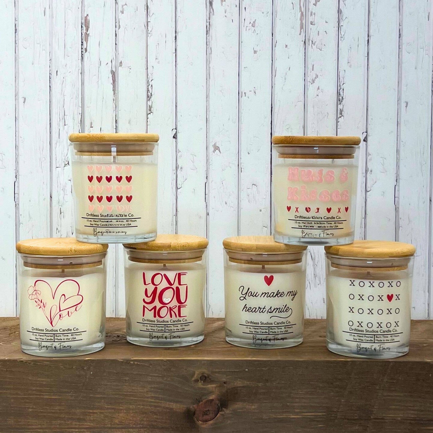 Love You More Valentine's Clear Candle - Be My Valentine's Day Scent