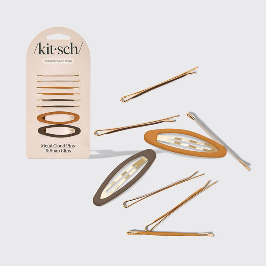 Metal Cloud Pins & Snap Clips 8pc Set - Sedona