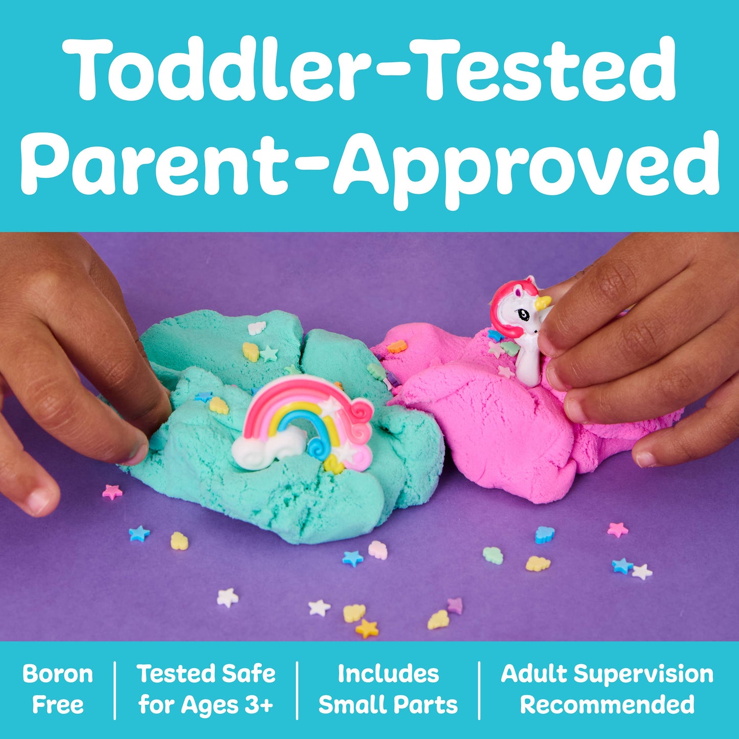 Unicorn Theme - Sensory Mini Play Kit Jar with Cloud Clay