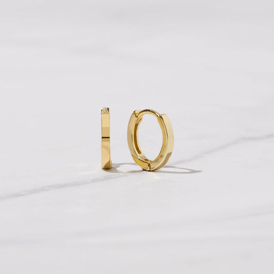 9mm Plain Huggie Hoops