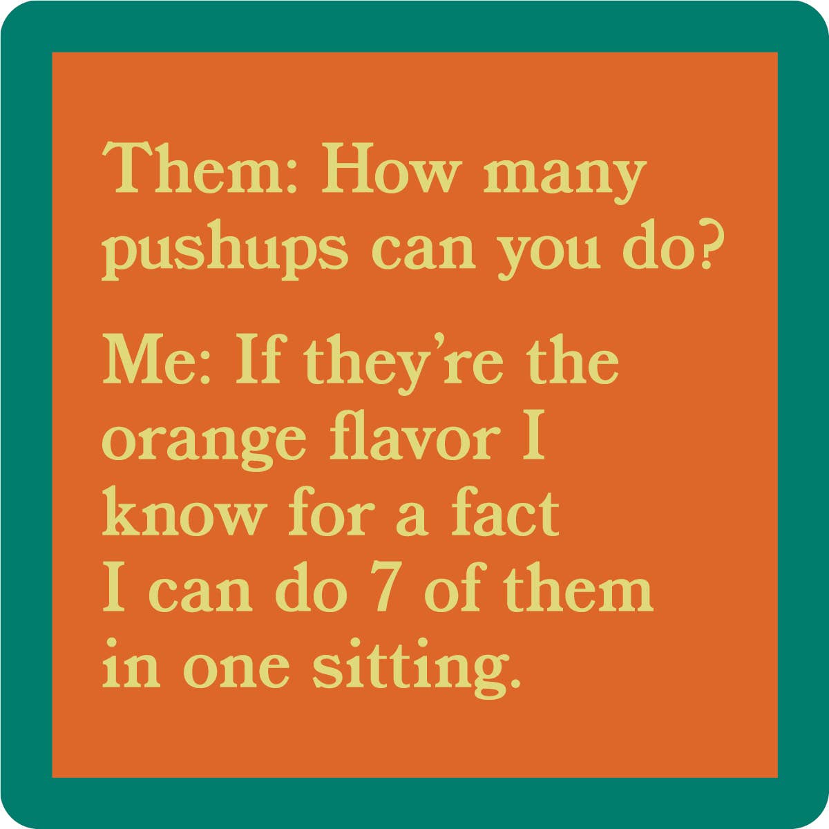 COASTER Push Ups | Funny Party Gift | Home Bar Decor