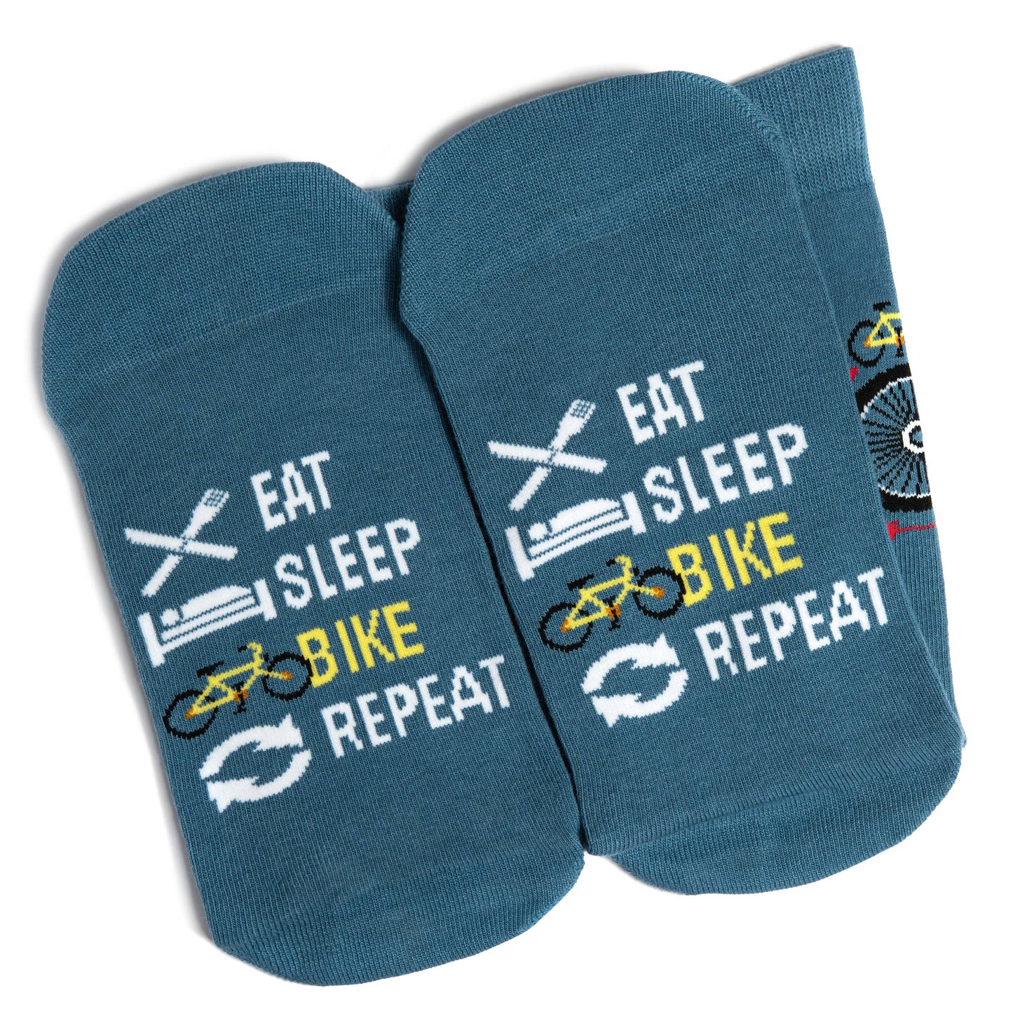 Eat, Sleep, Bike Repeat Socks