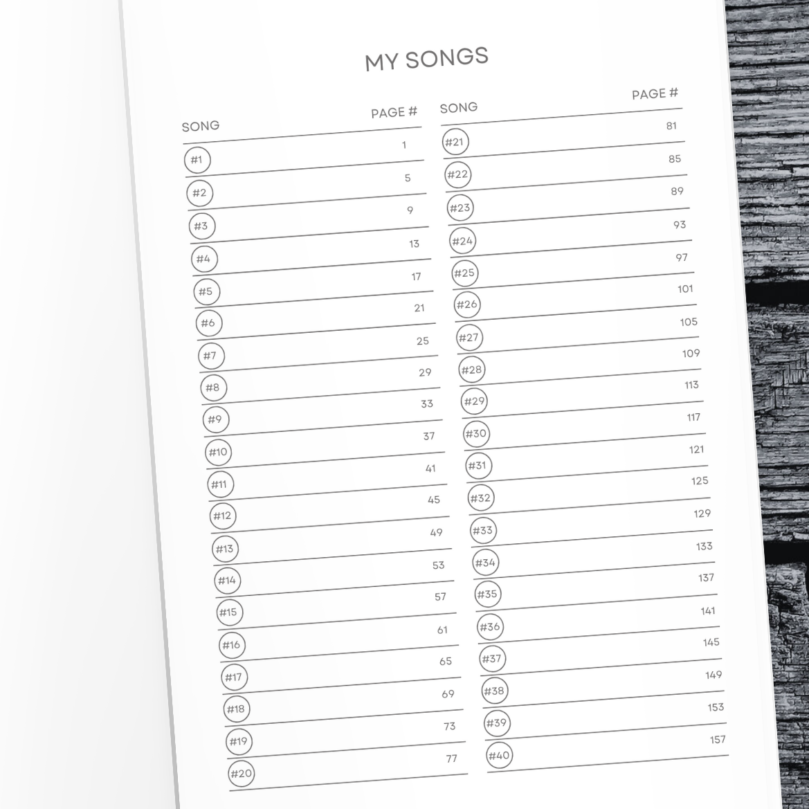 Lyrics Remembered: Songwriting Journal