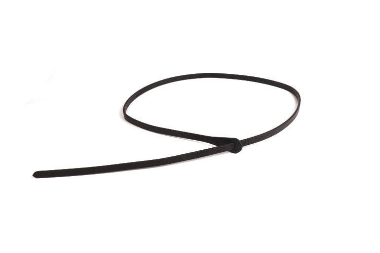 Trendy Solid Color Skinny Leather Belt