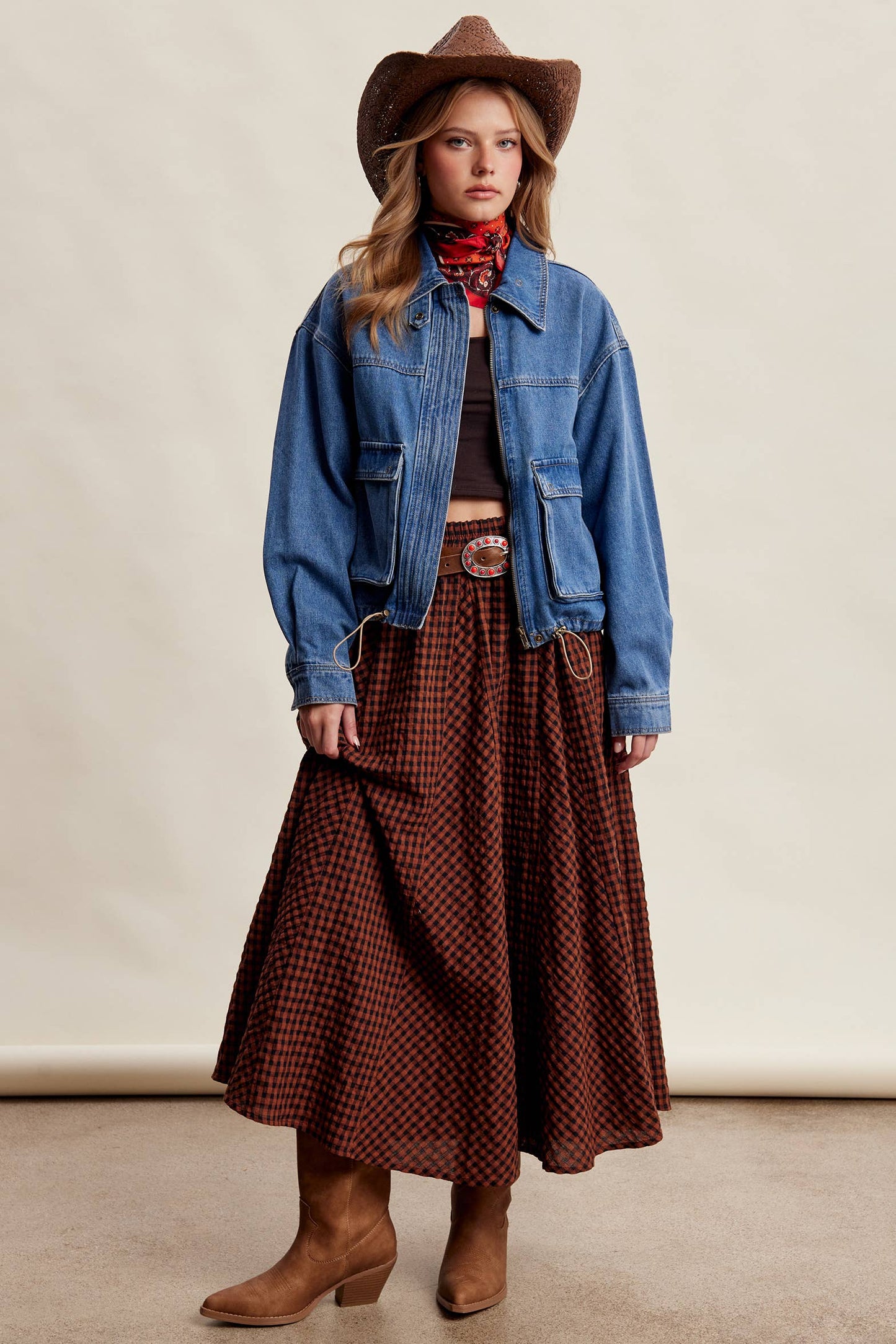 Oversized Utility Denim Jacket