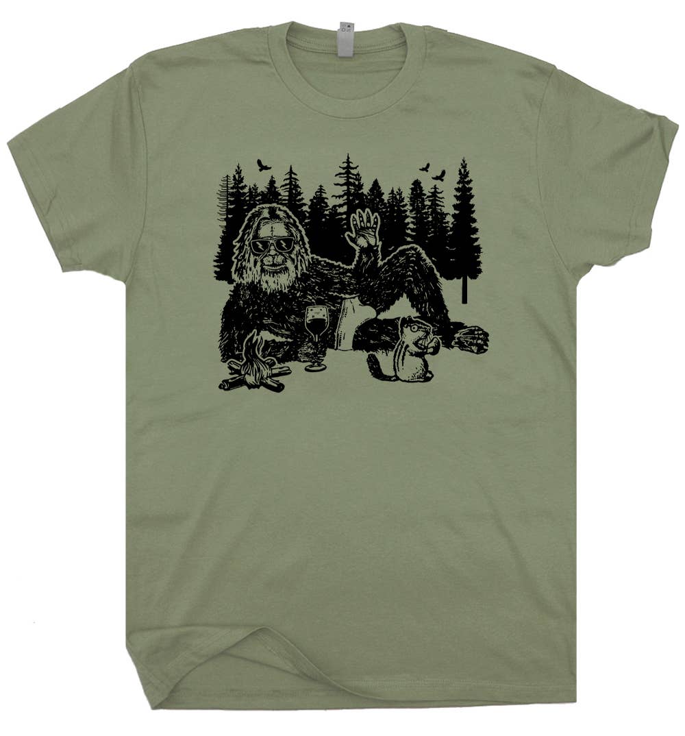 Sexy Bigfoot Shirt Funny Novelty T Shirt Sasquatch Cryptid