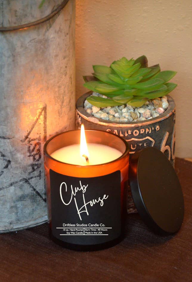 Club House Soy Wax Candles - 10oz Candle