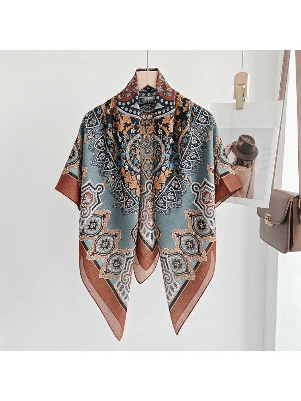 Paisley Medallion Square Scarf