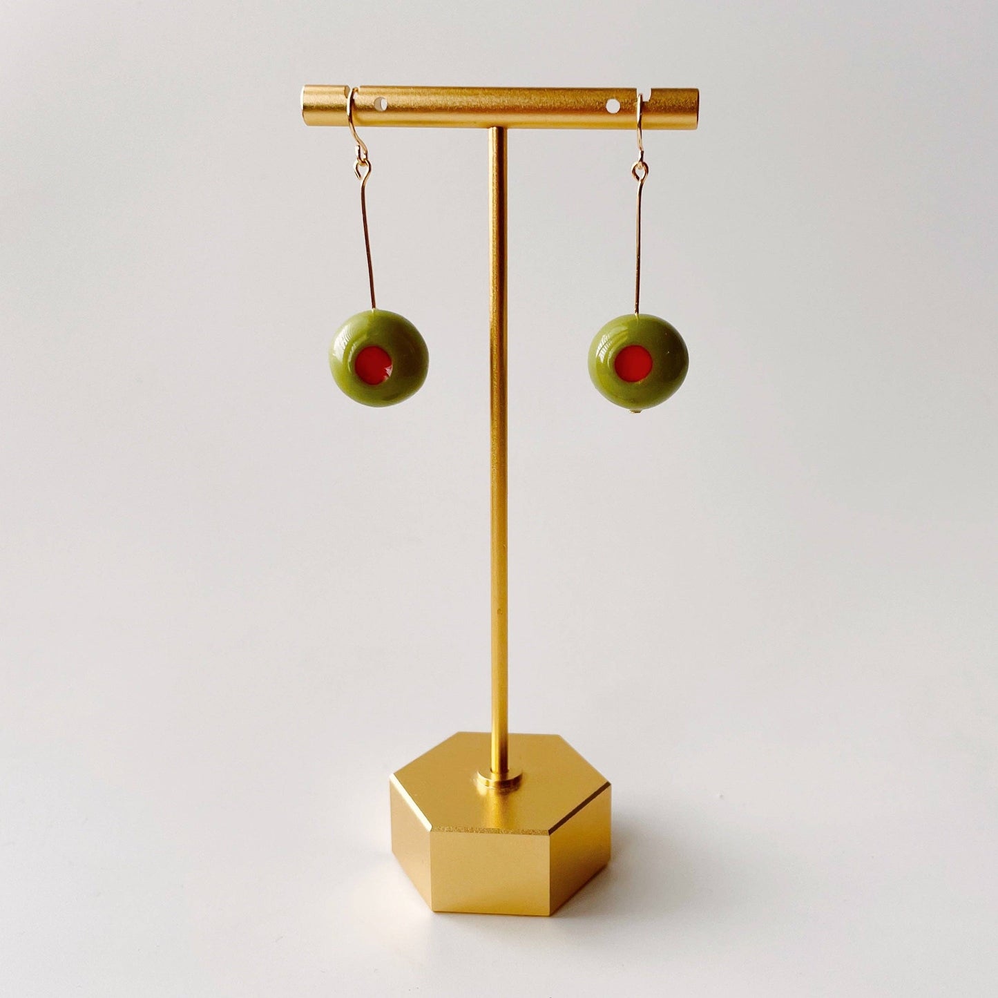 Olive You Dangles | Polymer Earrings