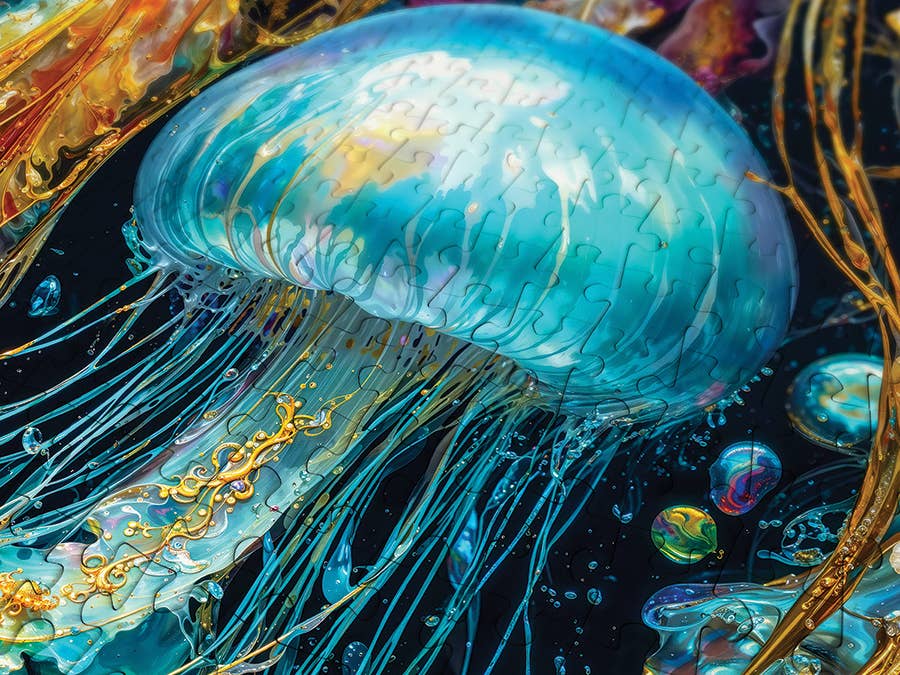 Jellyfish Glow 1000-Piece Enjoy Puzzle