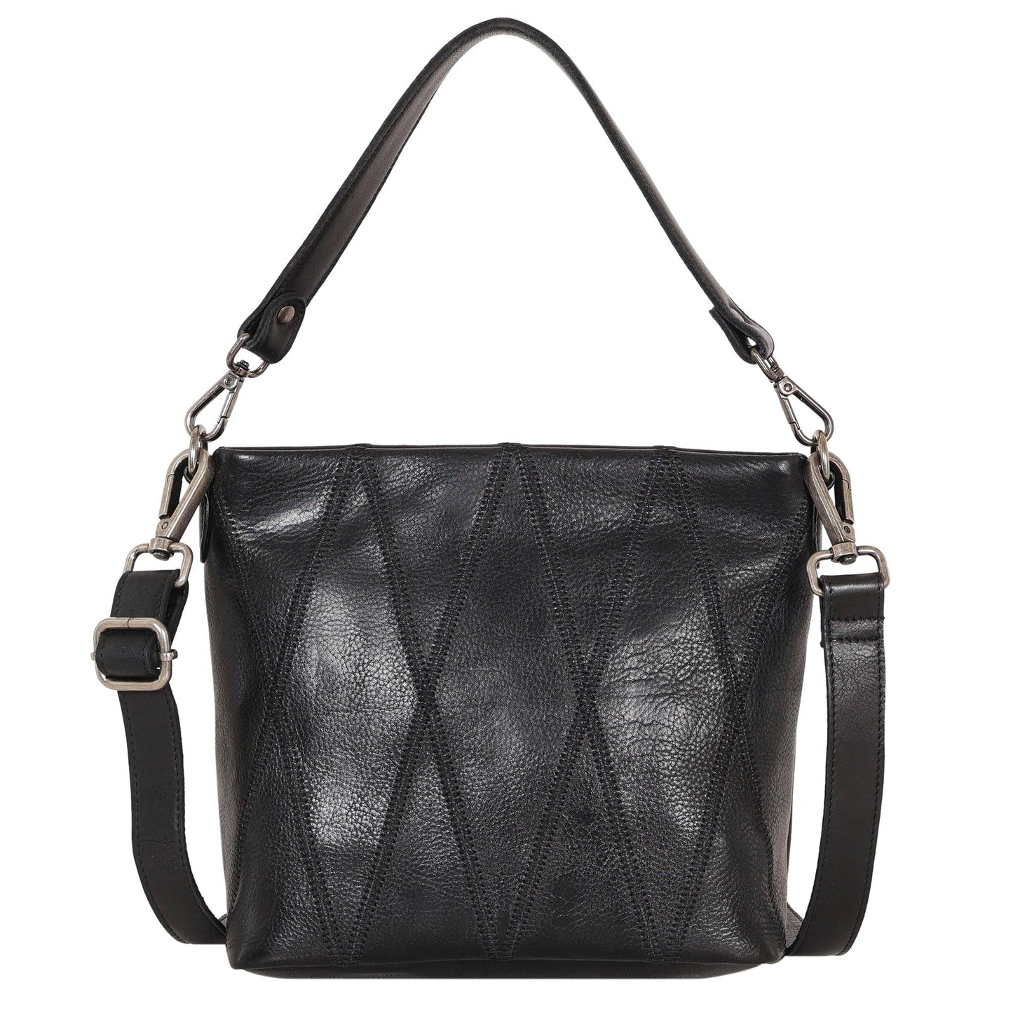 Ivy Diamond Leather Crossbody Bag